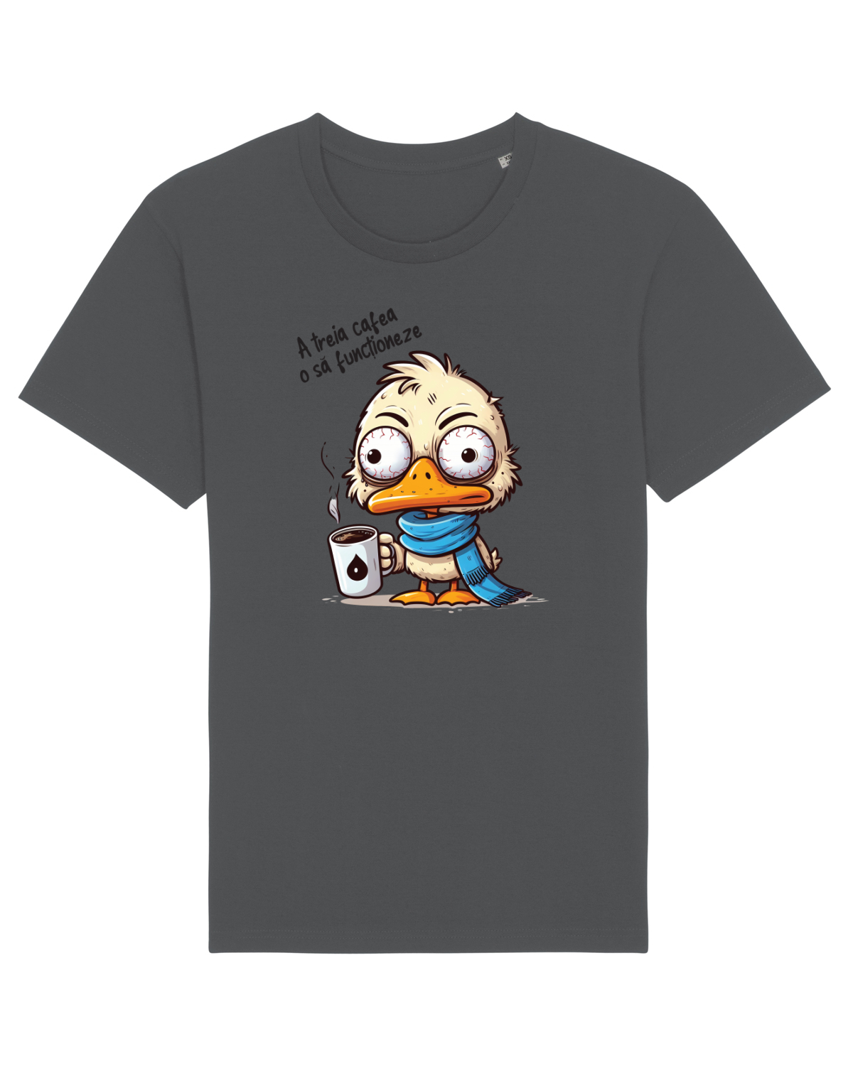 Tricou mânecă scurtă Unisex Rocker Anthracite