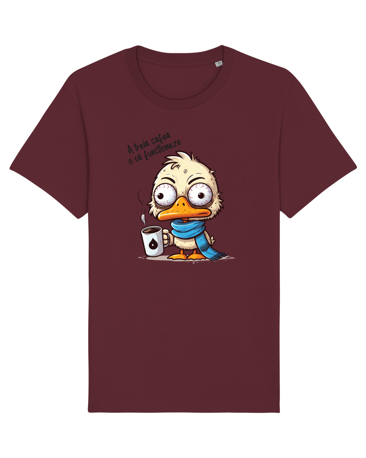 Tricou mânecă scurtă Unisex Rocker Burgundy