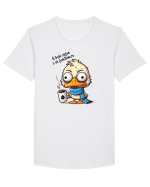 A treia cafea o să funcționeze Tricou mânecă scurtă guler larg Bărbat Skater