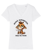 Bună dimineața, deși nu pare Tricou mânecă scurtă guler V Damă Evoker