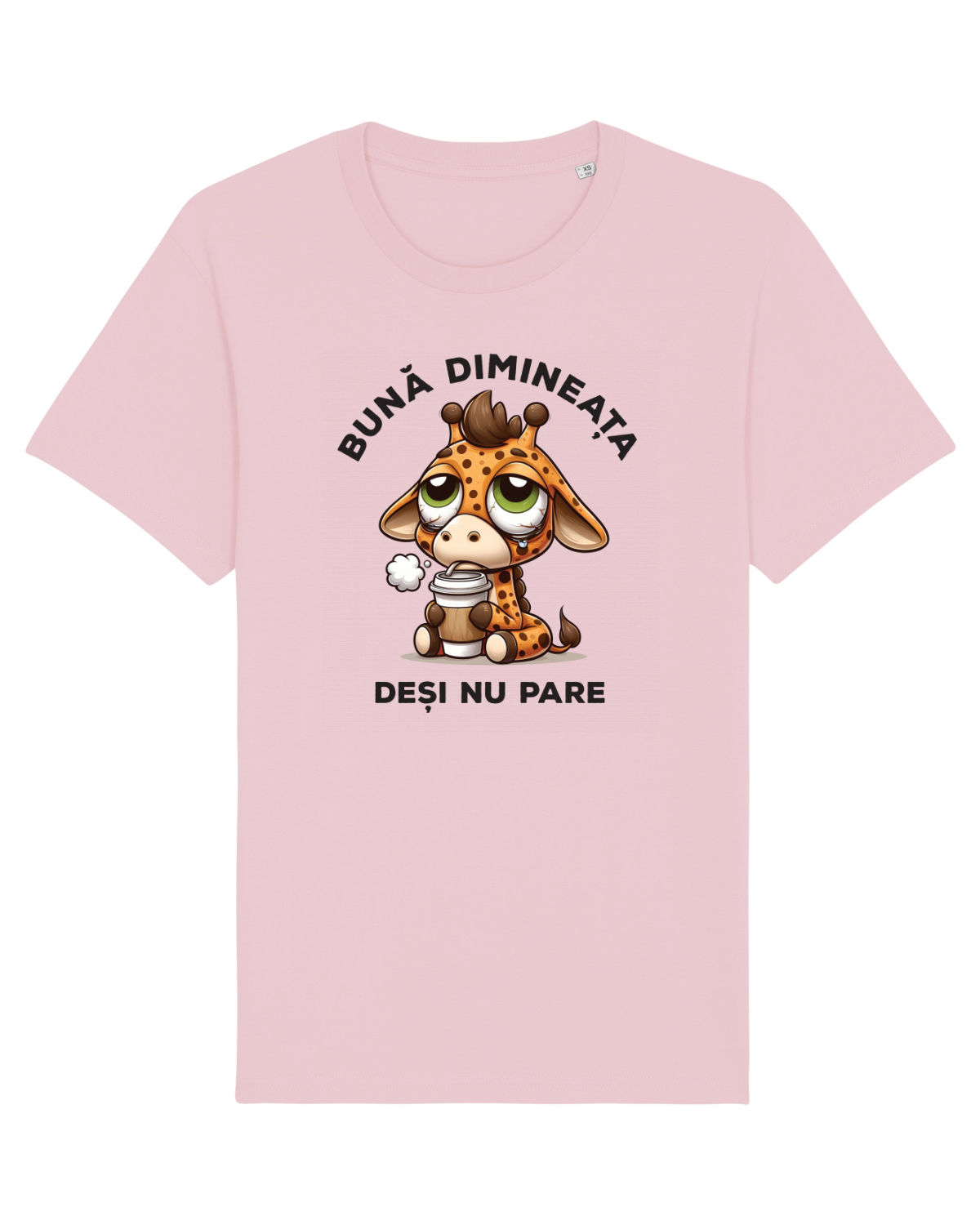 Tricou mânecă scurtă Unisex Rocker Cotton Pink