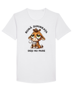 Bună dimineața, deși nu pare Tricou mânecă scurtă guler larg Bărbat Skater