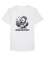 Cafeaua îmi dă aripi Tricou mânecă scurtă guler larg Bărbat Skater