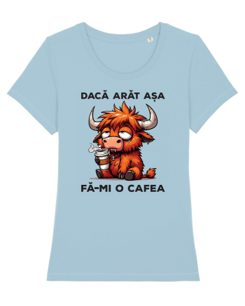 Dacă arăt așa, fă-mi o cafea Sky Blue