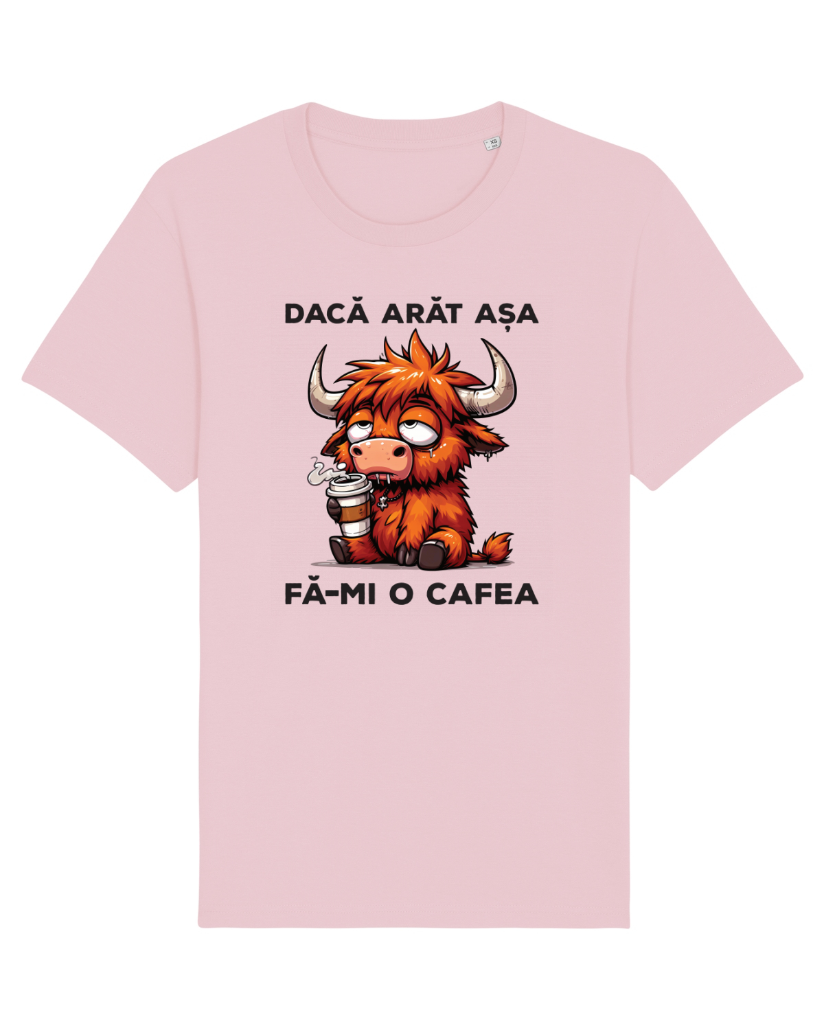 Tricou mânecă scurtă Unisex Rocker Cotton Pink