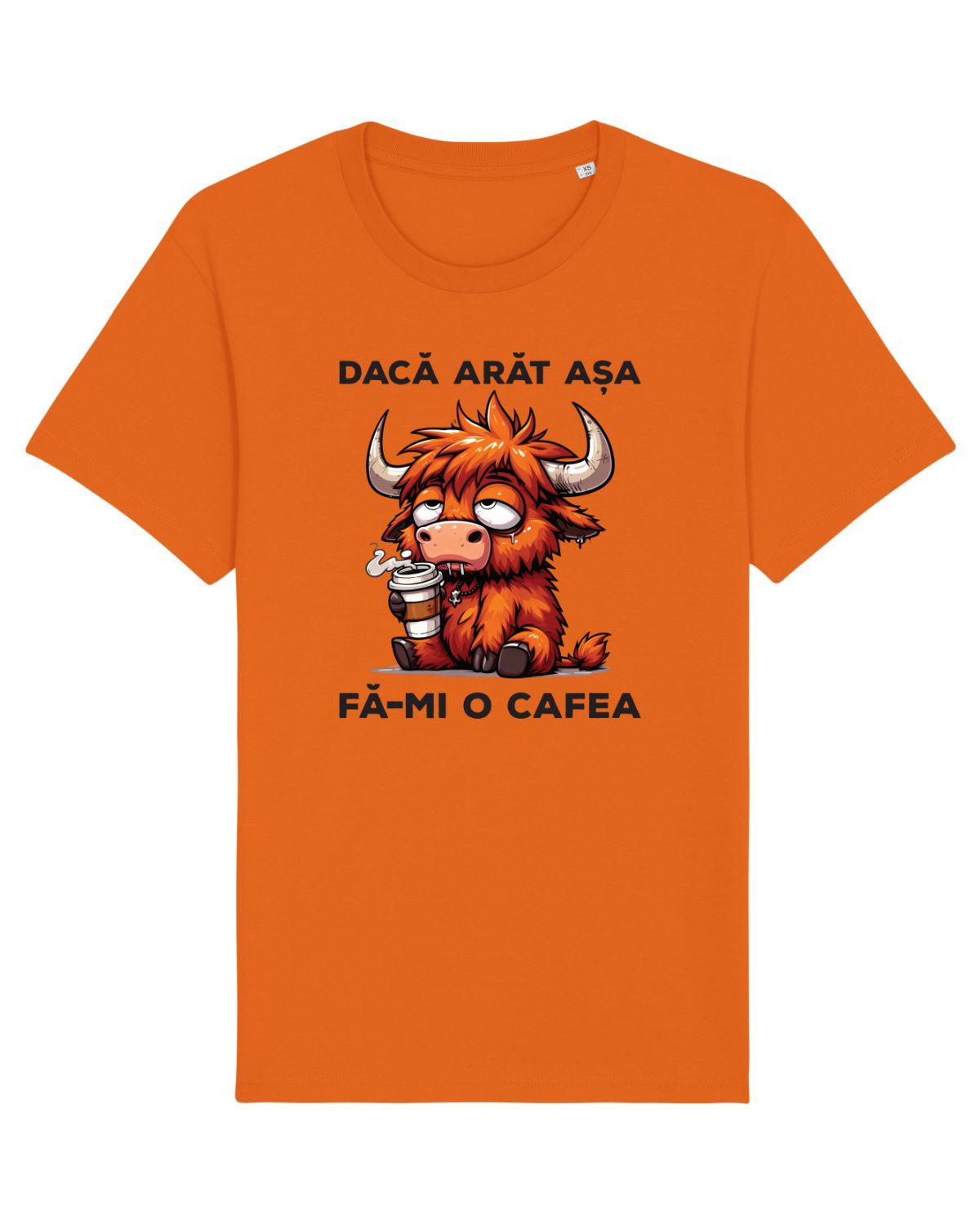Tricou mânecă scurtă Unisex Rocker Bright Orange