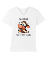 Dă-mi pace până termin cafeaua Tricou mânecă scurtă guler V Bărbat Presenter
