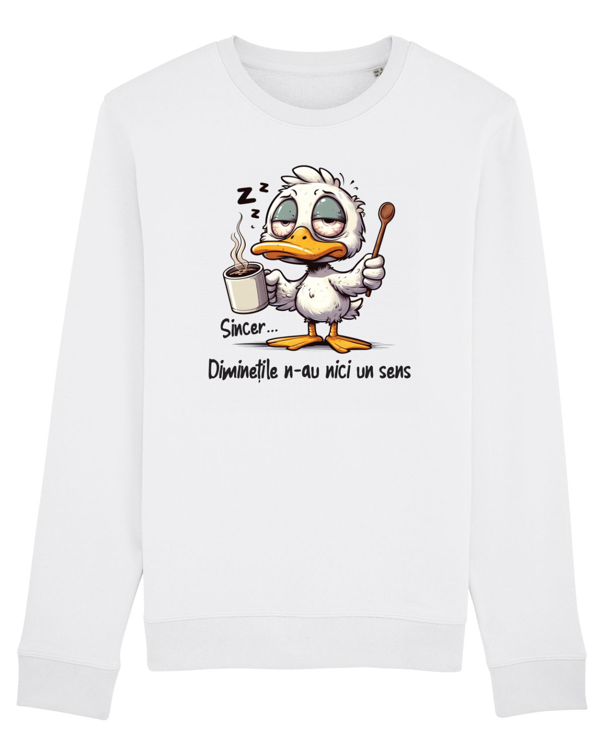 Bluză mânecă lungă Unisex Rise White