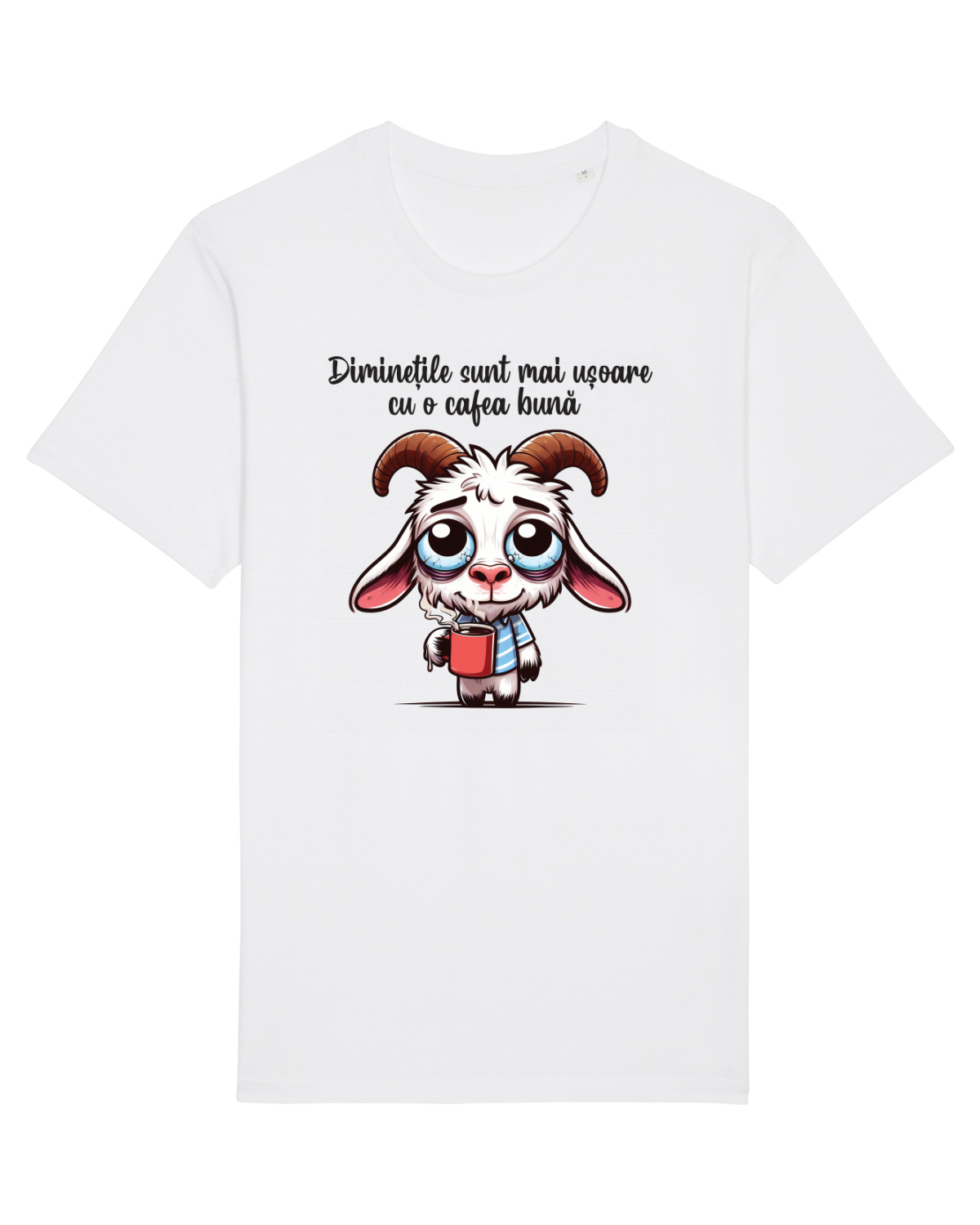 Tricou mânecă scurtă Unisex Rocker White
