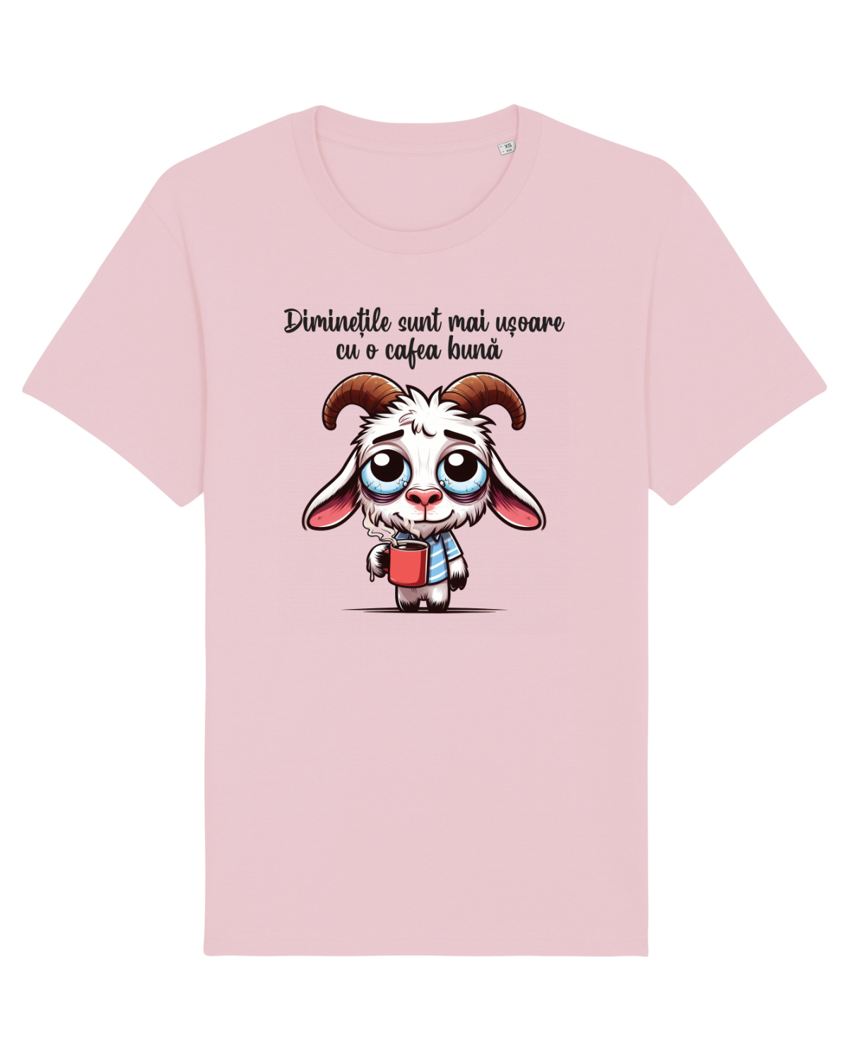 Tricou mânecă scurtă Unisex Rocker Cotton Pink