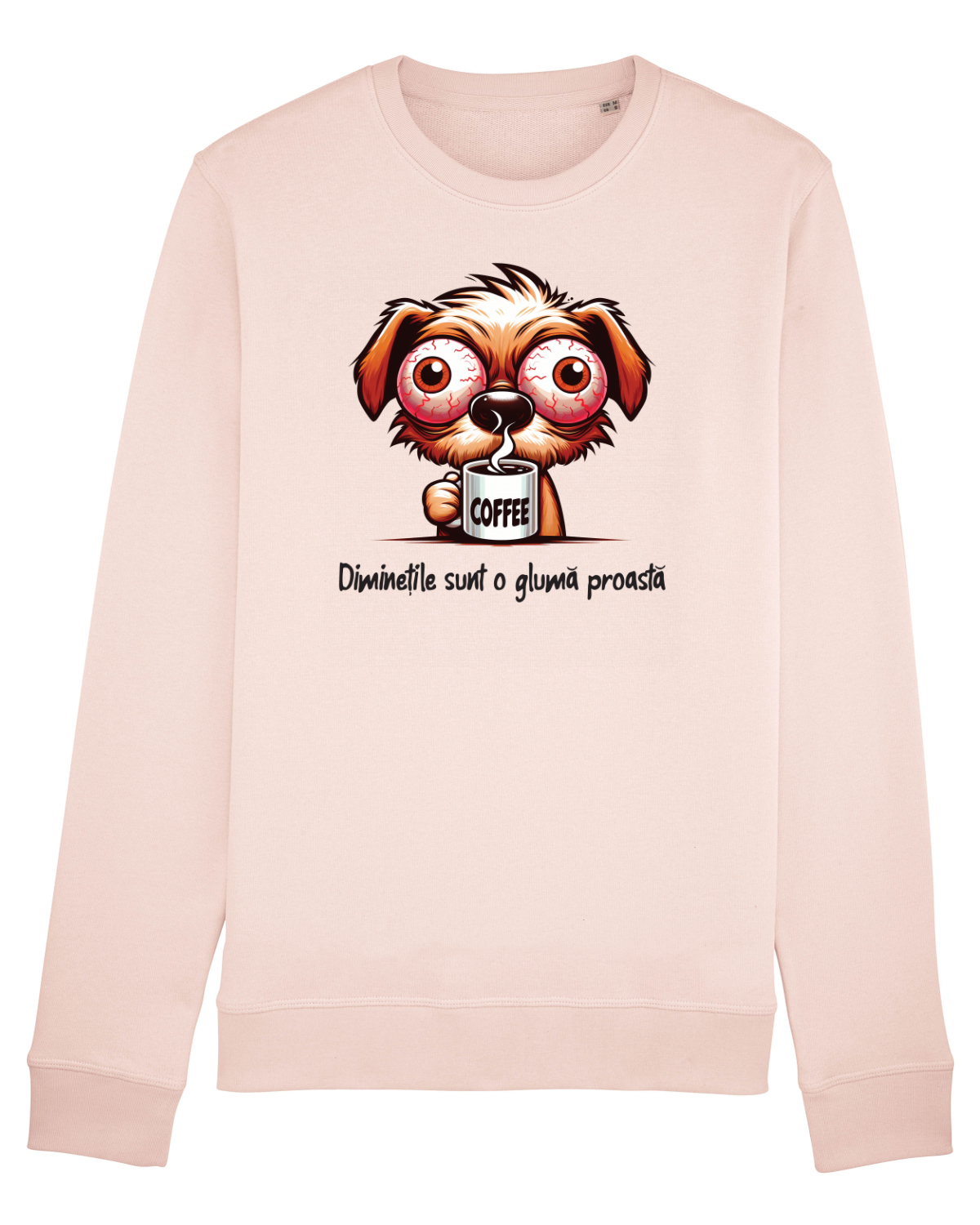 Bluză mânecă lungă Unisex Rise Candy Pink