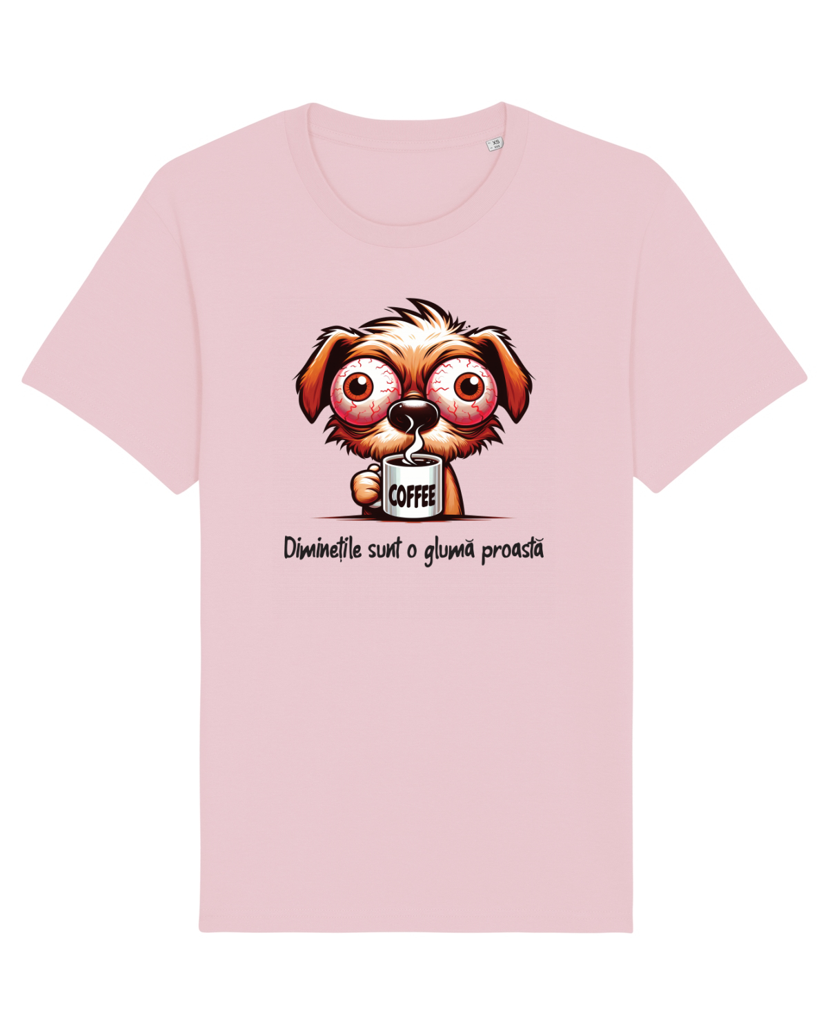 Tricou mânecă scurtă Unisex Rocker Cotton Pink