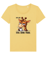 După cafea, totul devine posibil Tricou mânecă scurtă guler larg fitted Damă Expresser