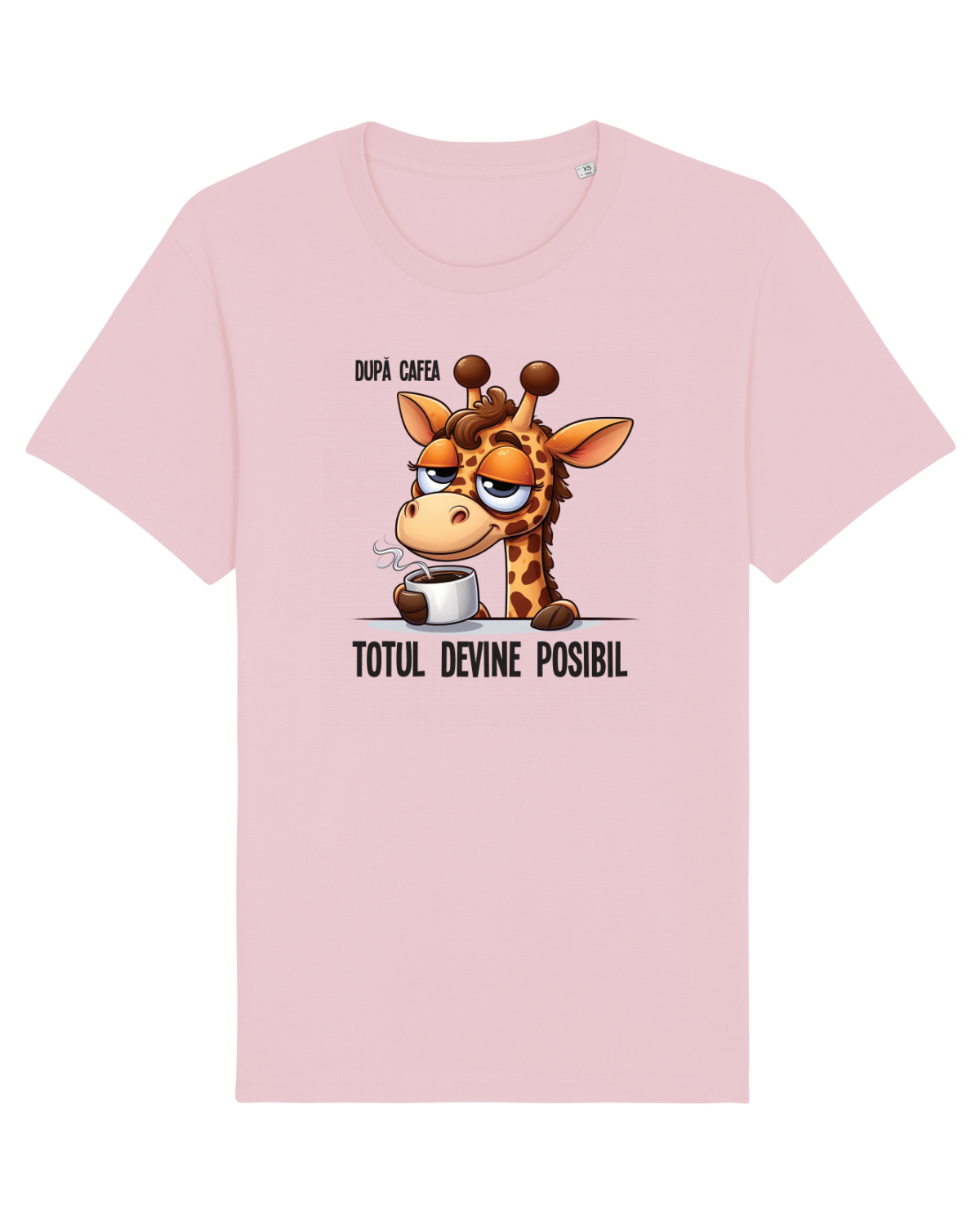 Tricou mânecă scurtă Unisex Rocker Cotton Pink