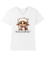 Oare beau prea multă cafea? Tricou mânecă scurtă guler V Bărbat Presenter