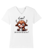 Somn? Cine are nevoie de așa ceva? Tricou mânecă scurtă guler V Bărbat Presenter
