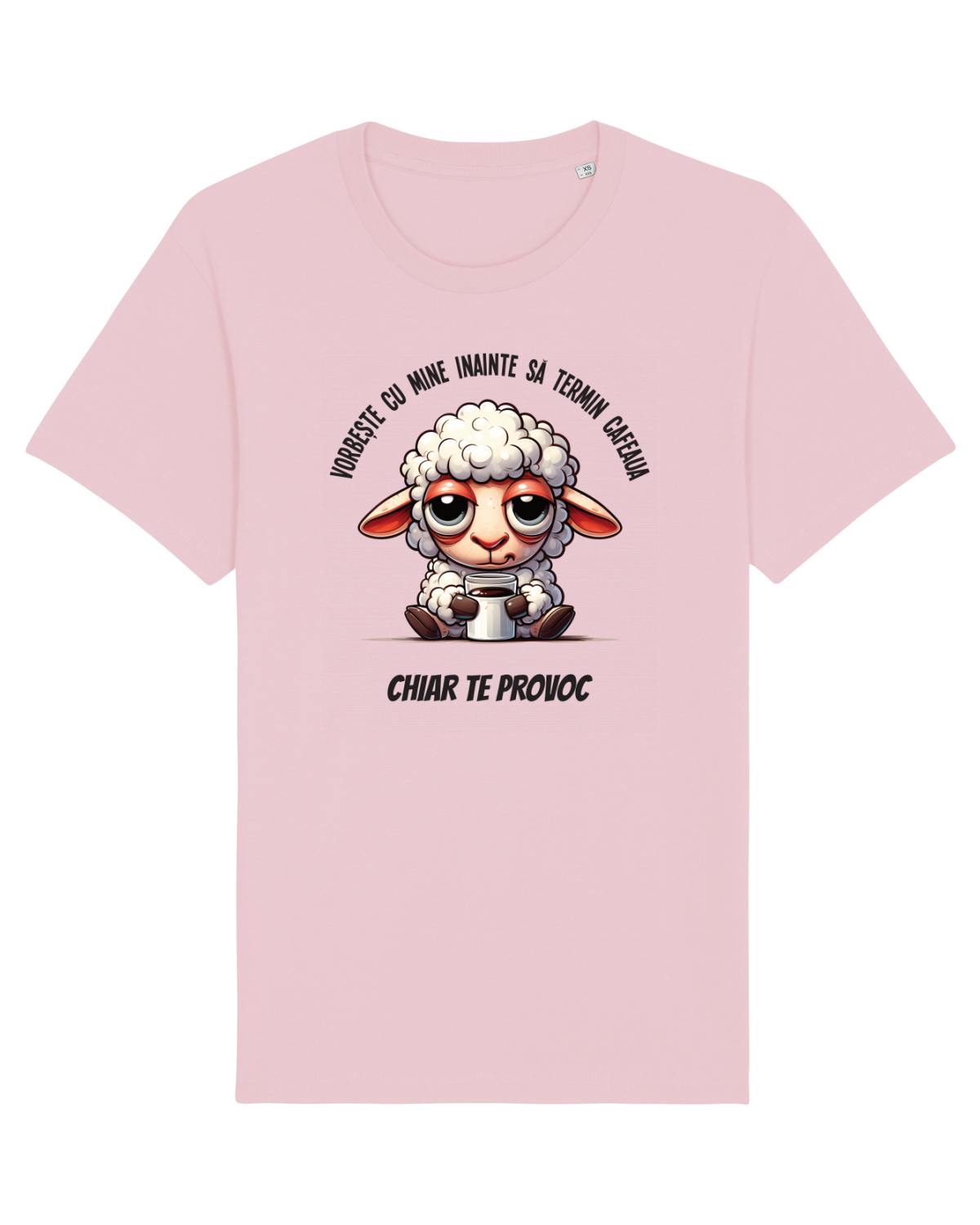 Tricou mânecă scurtă Unisex Rocker Cotton Pink