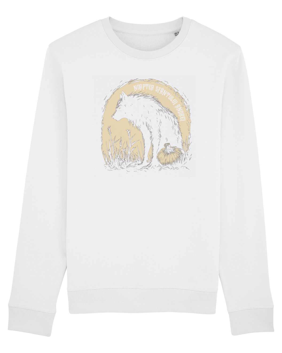 Bluză mânecă lungă Unisex Rise White