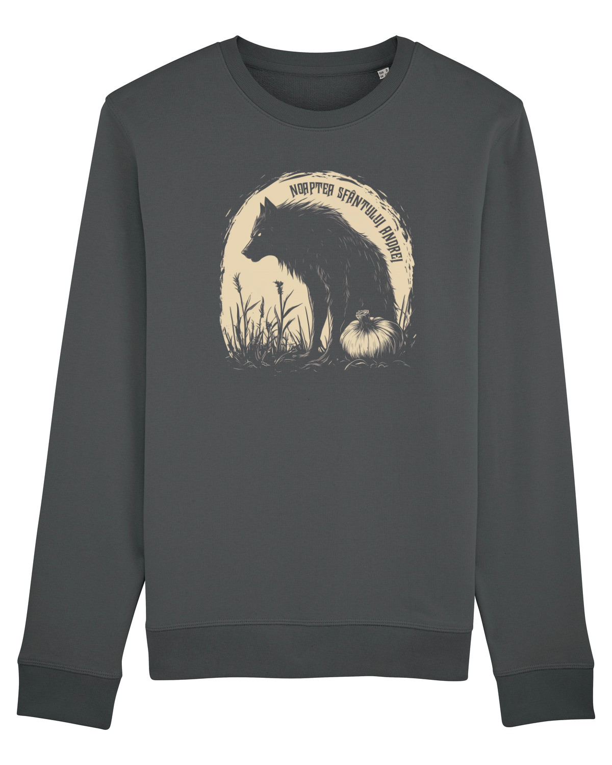 Bluză mânecă lungă Unisex Rise Anthracite