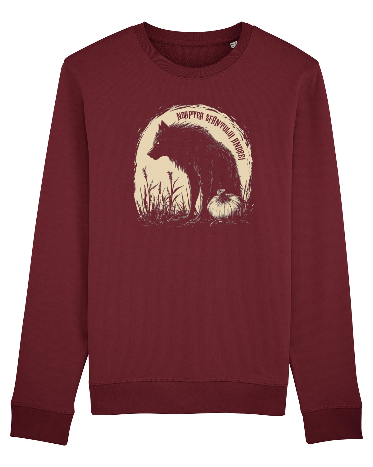Bluză mânecă lungă Unisex Rise Burgundy