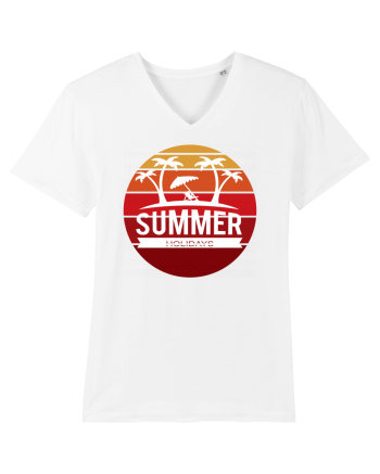 Summer Holidays Sunset White