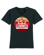 Summer Holidays Sunset Tricou mânecă scurtă guler V Bărbat Presenter