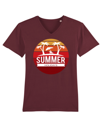 Summer Holidays Sunset Burgundy