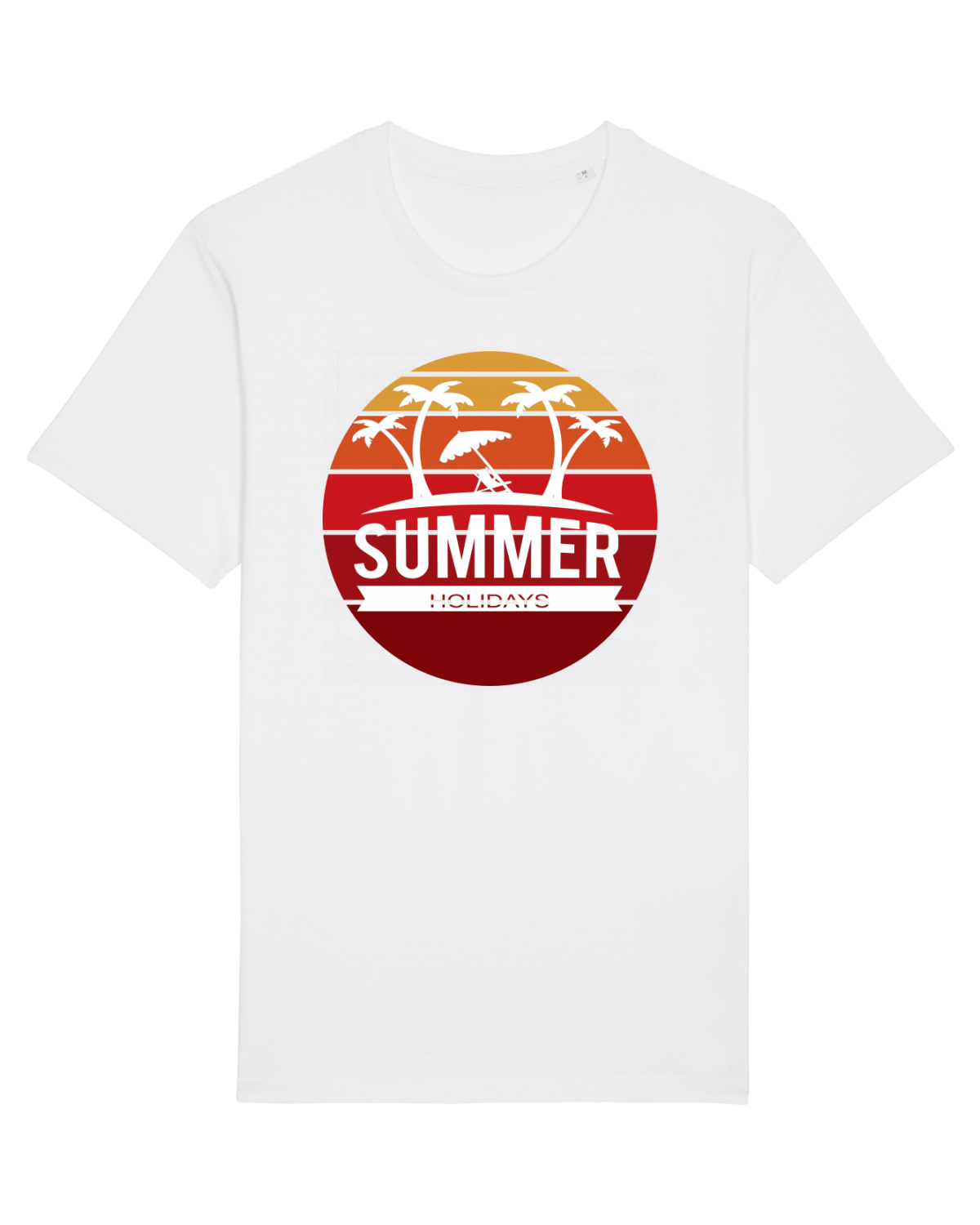 Tricou mânecă scurtă Unisex Rocker White