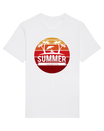 Summer Holidays Sunset White