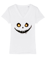 PUMPKIN GRIN / RANJET DE DOVLEAC 1 Tricou mânecă scurtă guler V Damă Evoker