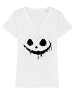 PUMPKIN GRIN / RANJET DE DOVLEAC 2 Tricou mânecă scurtă guler V Damă Evoker