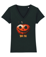 BOO YOU! - DOVLEAC / PUMPKIN Tricou mânecă scurtă guler V Damă Evoker