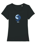DRACO / DRACON - STEAGUL DACIC 4 Tricou mânecă scurtă guler larg fitted Damă Expresser