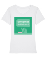 E ok să te simți dărâmat și când credeai că ai totul sub control Tricou mânecă scurtă guler larg fitted Damă Expresser