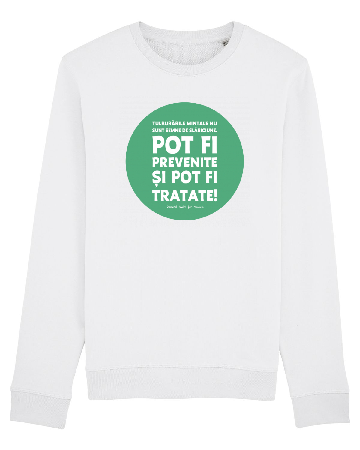 Bluză mânecă lungă Unisex Rise White