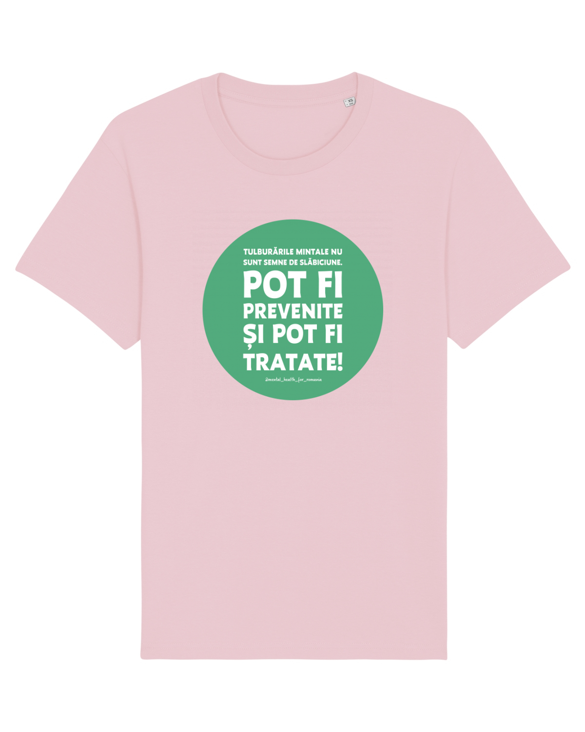 Tricou mânecă scurtă Unisex Rocker Cotton Pink