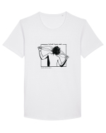 Be kind to your mind alb Tricou mânecă scurtă guler larg Bărbat Skater