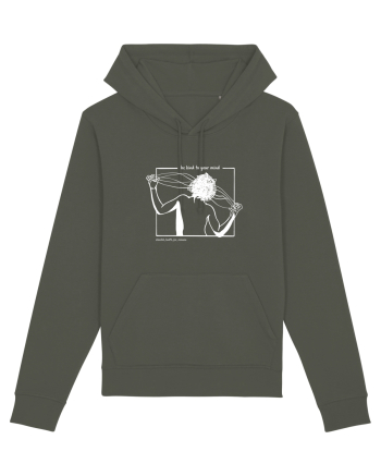 Be kind to your mind negru Khaki