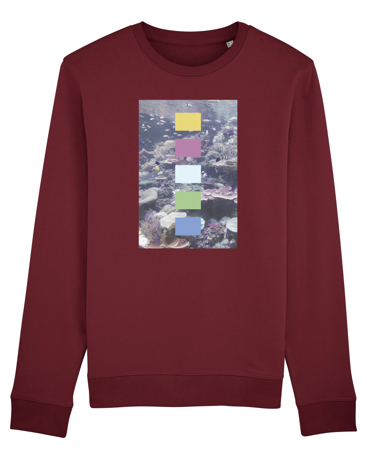 Bluză mânecă lungă Unisex Rise Burgundy