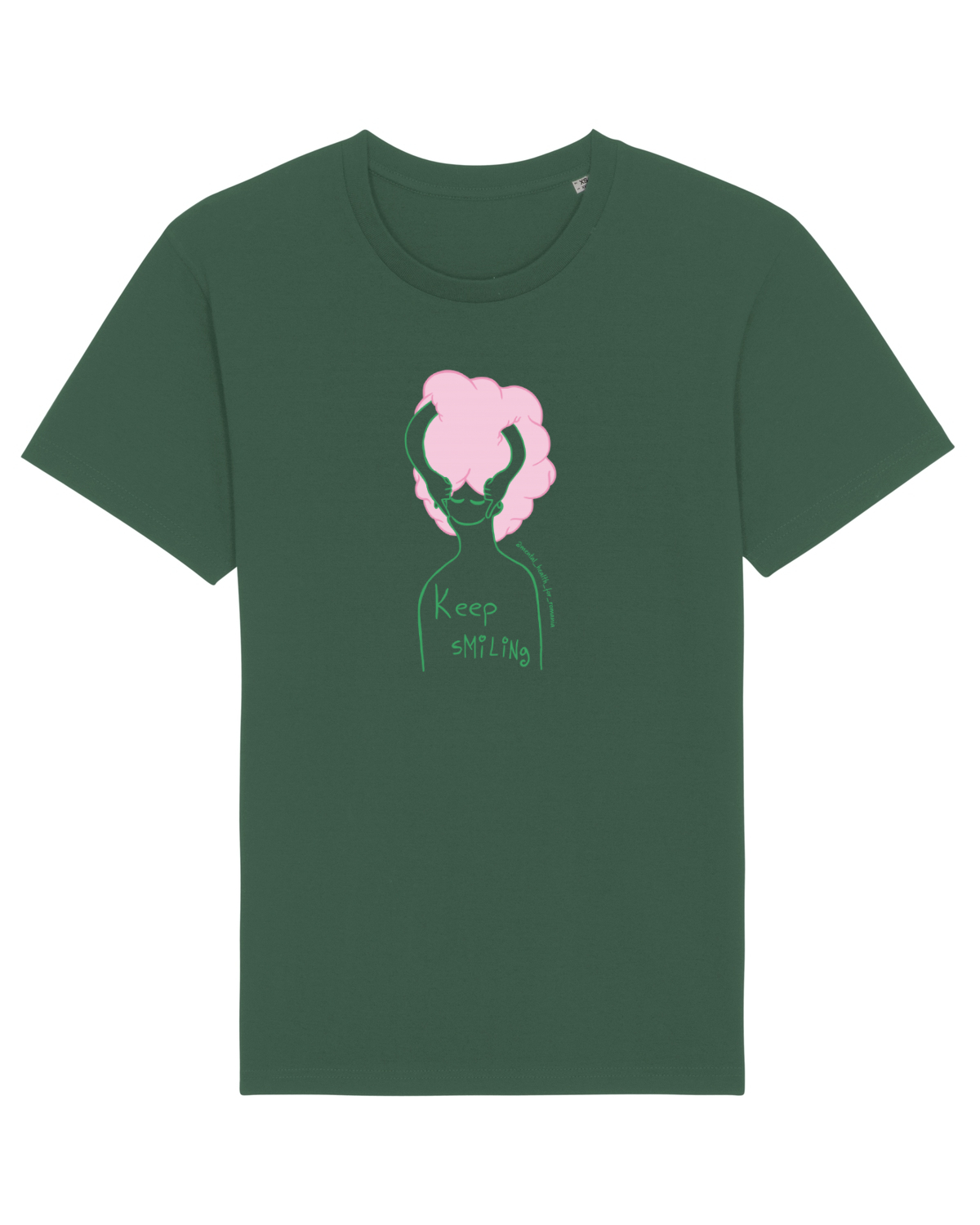 Tricou mânecă scurtă Unisex Rocker Bottle Green