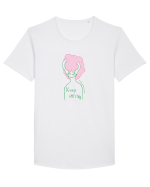 Keep smiling Tricou mânecă scurtă guler larg Bărbat Skater