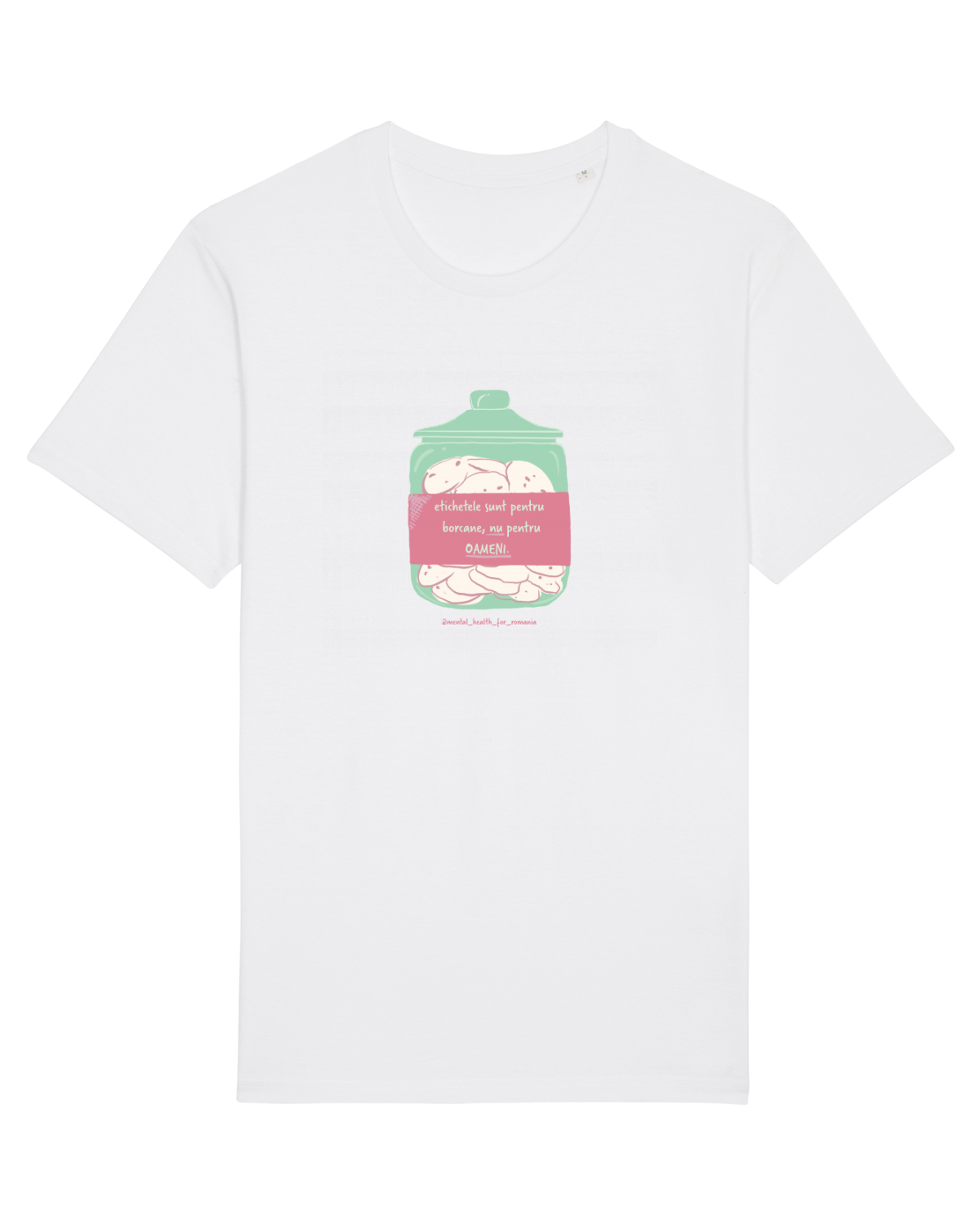 Tricou mânecă scurtă Unisex Rocker White