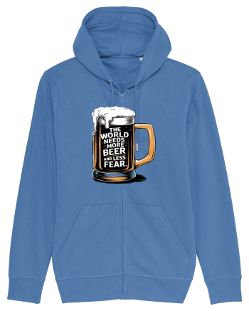 More Beer less Fear Bright Blue