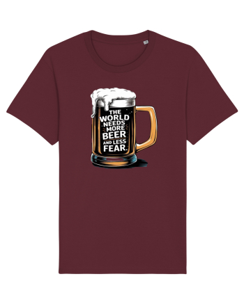 More Beer less Fear Burgundy