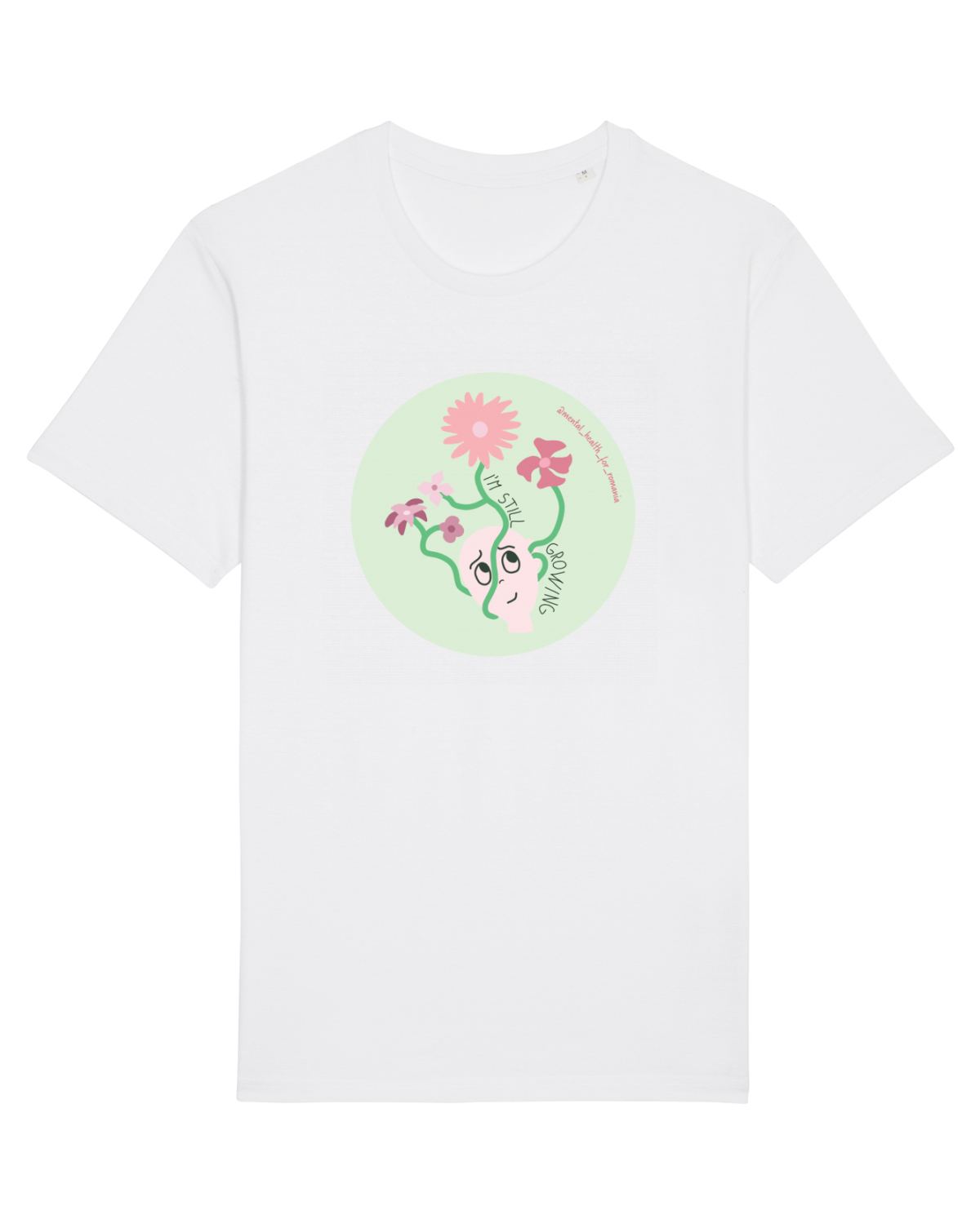 Tricou mânecă scurtă Unisex Rocker White
