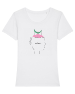 Relax Tricou mânecă scurtă guler larg fitted Damă Expresser