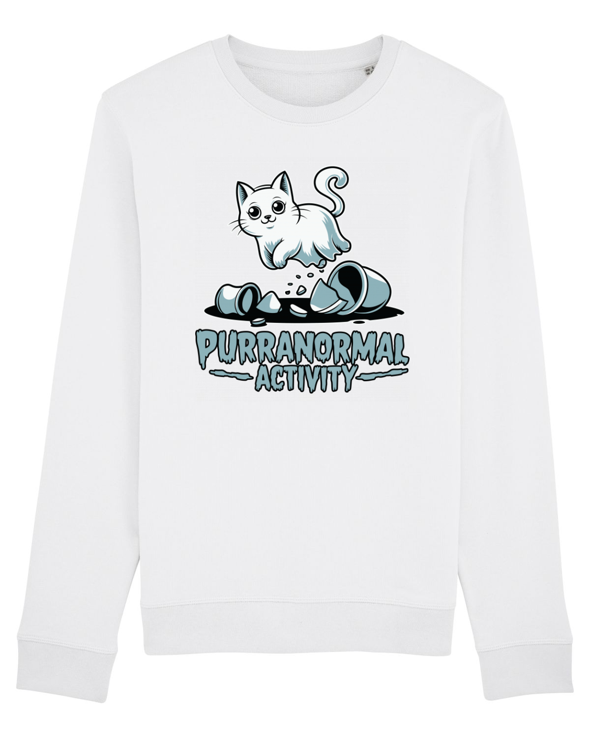 Bluză mânecă lungă Unisex Rise White