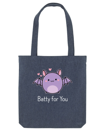 Batty For You Halloween Bat Midnight Blue