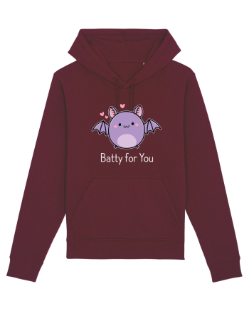 Batty For You Halloween Bat Burgundy