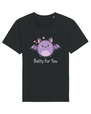 Batty For You Halloween Bat Black